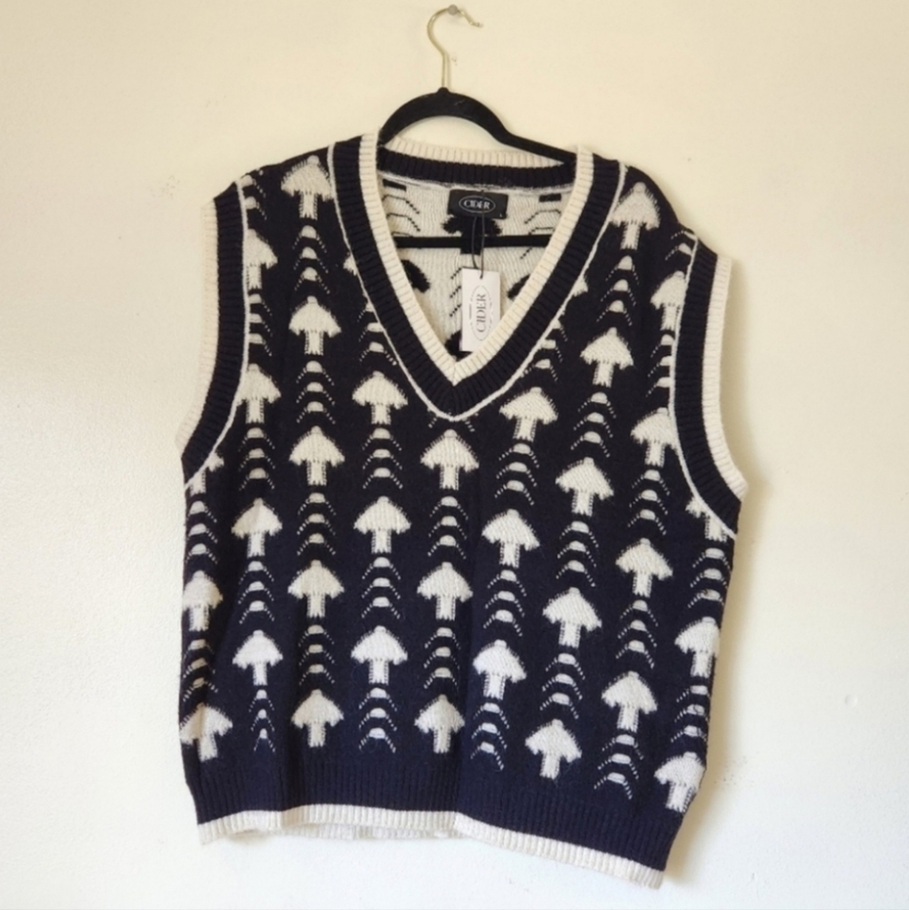 Cider Mushroom Knitted Vest
